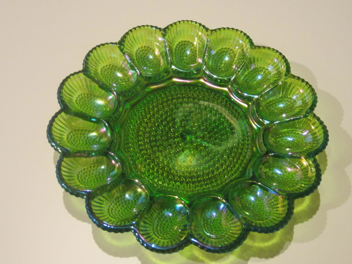 Antique? Green Glass Plate / Dish Collectors Weekly