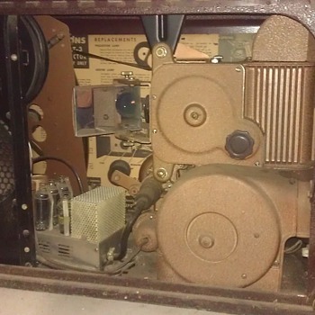 an old AT-3 movie projector camera with built in view screen - Cameras