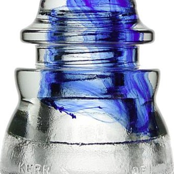 Kerr "Cobalt Splotch" Insulator