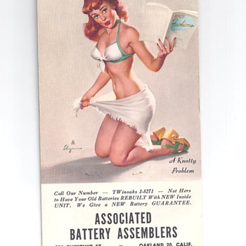 GIL ELVGREN " A KNOTTY PROBLEM" - Advertising