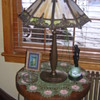 Bradley & Hubbard Slag Glass Lamp