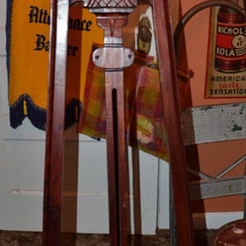 Carved Mahogany Easel