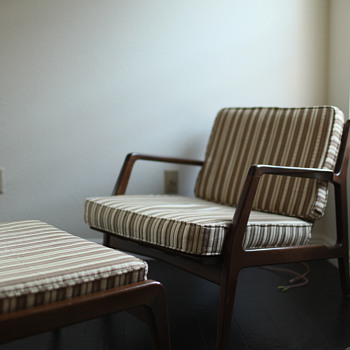 Ib Kofod Larsen chair & ottoman