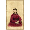 CDV of Woman in a Scarlet Dress – Brady’s National Portrait Gallery