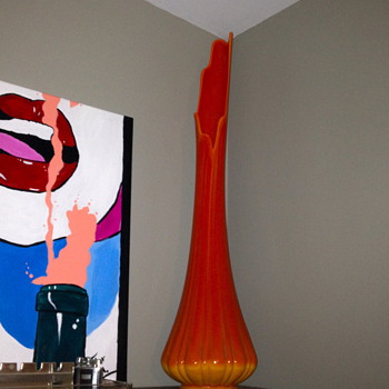 Large Bittersweet swung glass vase