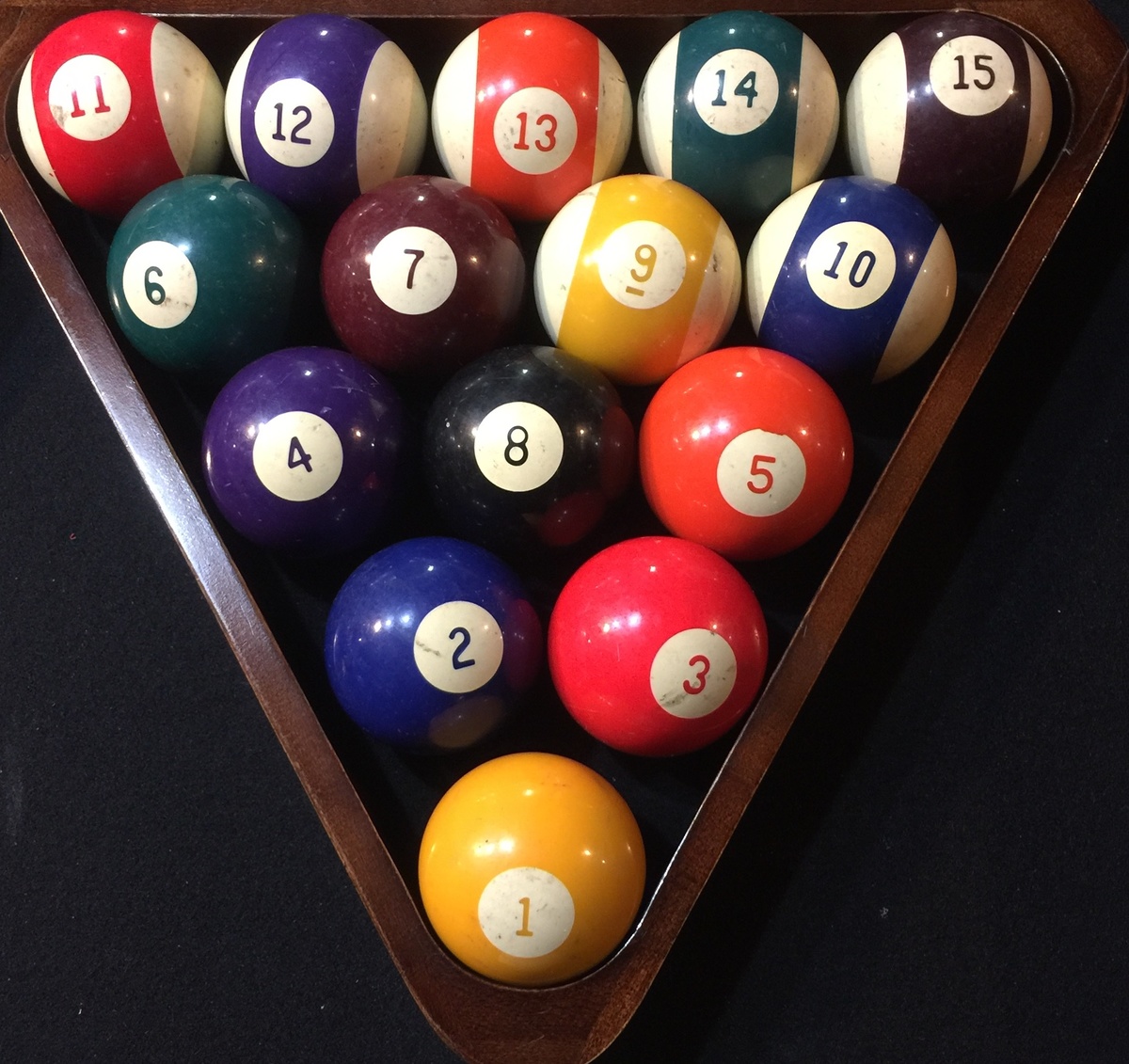 Vintage Billiard Balls the numbers are Sideways????? Collectors Weekly