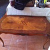 Beautiful vintage wood inlay coffee table
