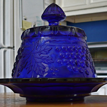 Cobalt Butter Dish - Glassware