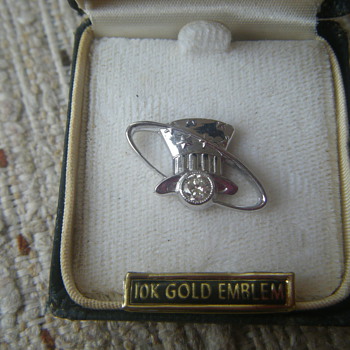 Old Eastern Airlines Ring the Hat Pin with Diamond