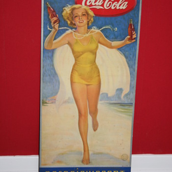 coca cola cardboard poster - Coca-Cola
