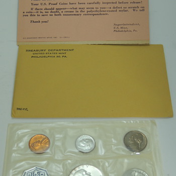 1961 Proof Set with Packaging