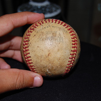 A  very old  signed  baseball - Baseball