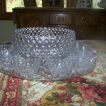 Crytal Punch Bowl Set - Glassware