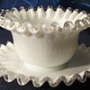 Fenton Silver Crest Mayonnaise set - Labeled