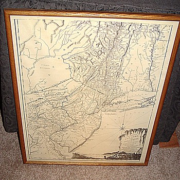 NY,NJ and part of PA Map - Paper