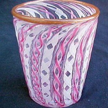 Nicholas Lutz Whiskey Tumbler 1877-1880 - Art Glass