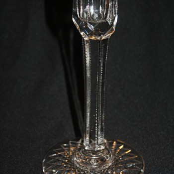 Libbey Cut Glass Candle Stick - Glassware