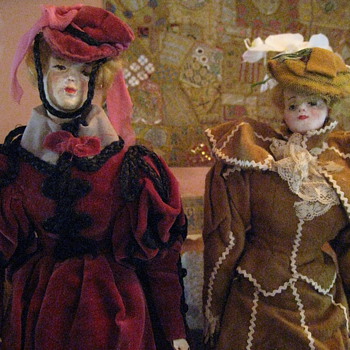 1850's French Fashion Sample Dolls - Dolls