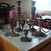 vintage vase and candle holder 