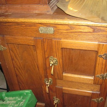antique ice chests, china cabinet, large jewerly box with key - Furniture