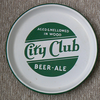 city club beer tray - Breweriana