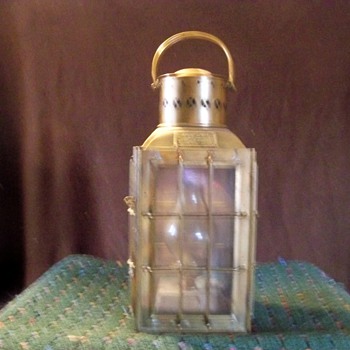 Antique Brass oil lamp
