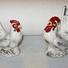 Japanese Rooster and Chicken Salt and Pepper Shakers