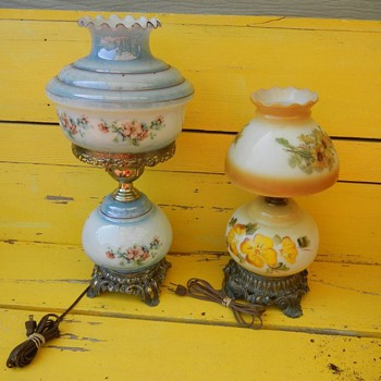 Hurracaine Lamps Gone With the Wind Hand Painted? - Lamps