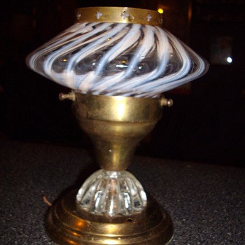 Oil lamp converted into electric lamp? - Lamps