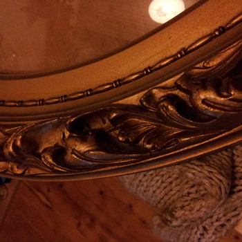 My favorite oval bevelled glass Gilt Frame