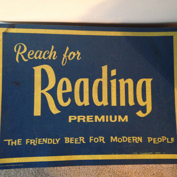 Reading Premium Beer Mat - Breweriana