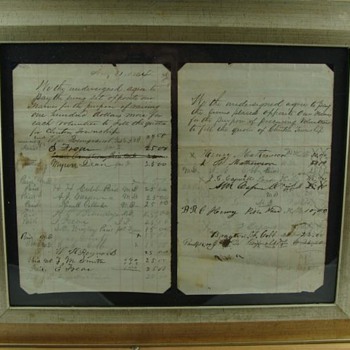 Civil War Union Bounty List. Dated Aug. 31, 1864  - Military and Wartime