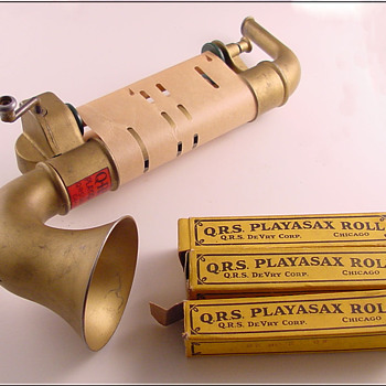 Child's Tin Player Saxaphone  - Music