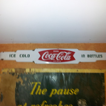 Early 1960's Coca-Cola Push Bar