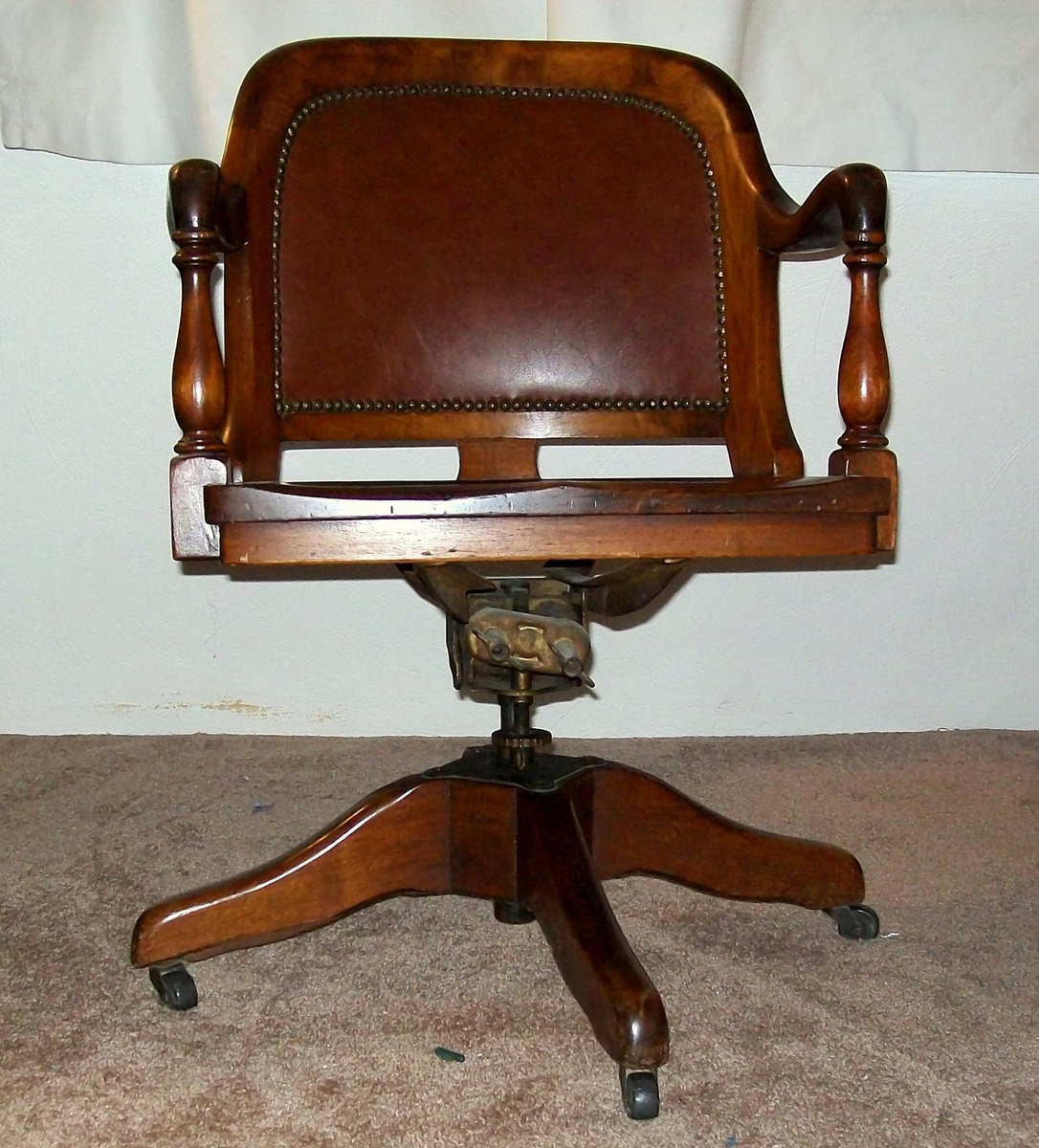 ANTIQUE BANKERS CHAIR MARBLE & SHATTUCK Collectors Weekly