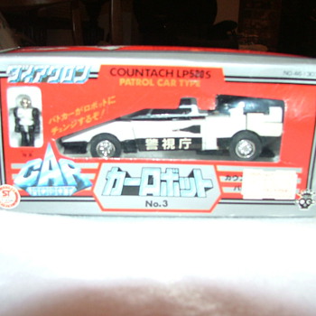 Diaclone 1980 car robot LP500S  No.3 countach patrol car type - Toys