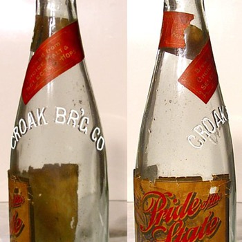 Early Labeled Croak Brewing Co. Janesville WI