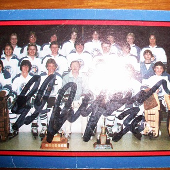 Ed Belfour autograpgh on his home town team