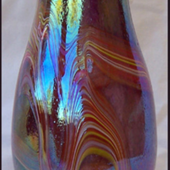 KRALIK LUSTRE FURNACE DECORATED - Art Glass