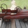 late 1920's or early 30's pedaled metal fire truck 
