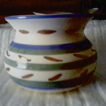 Ungemach "Striped" Cuspidor / Planter / Marked UNGEMACH USA UPCO - Art Pottery