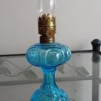 Mini Blue Bullseye Lamp - Lamps