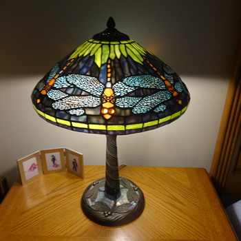 my tiffany dragon fly lamp - Lamps