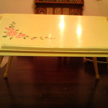 Vintage folding wood bed and breakfast tray - Furniture