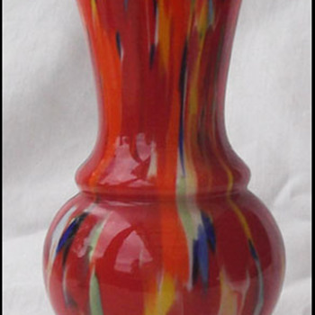 WELZ ??  SPOTTED VASE??  - Art Glass