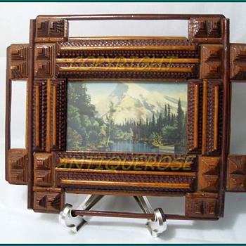 "True" TRAMP ART - Frame - 72 Pieces - Folk Art