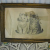 OLD BROTHER & SISTER CAT PRINT