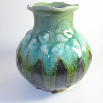 Drip Glaze Vase - Art Pottery