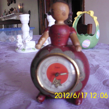 wooden doll clock - Clocks