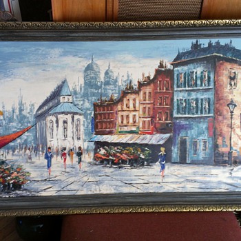 Huge Paris Painting..